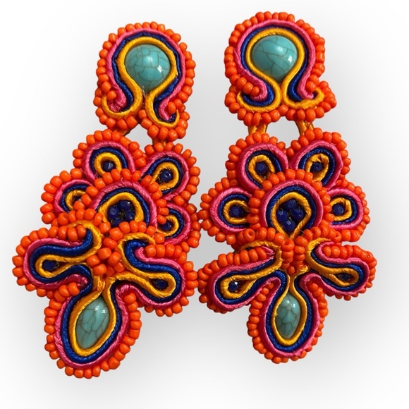 173 Boho Beaded Earrings
